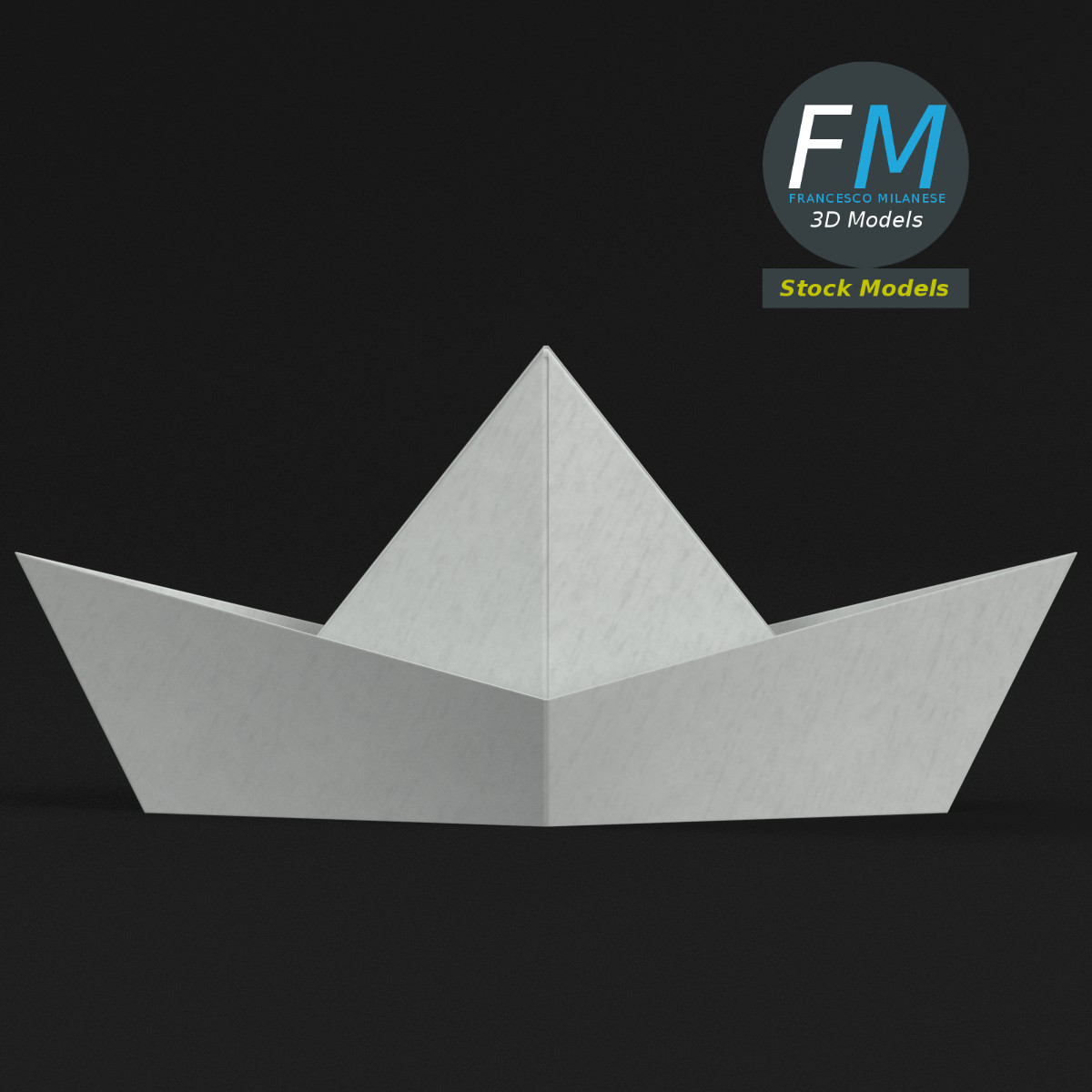 3D-Modell - Papierboot - 03