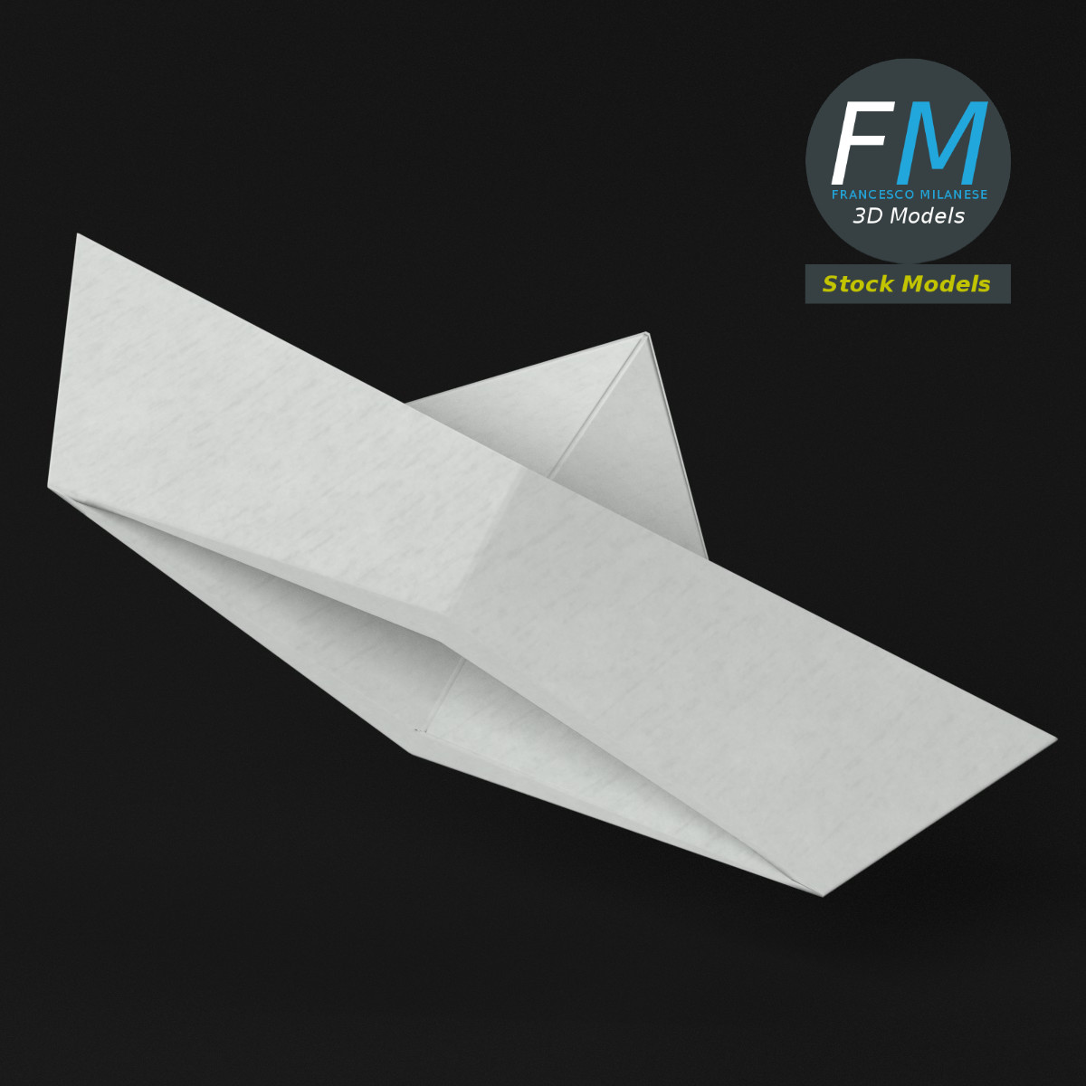 3D-Modell - Papierboot - 05