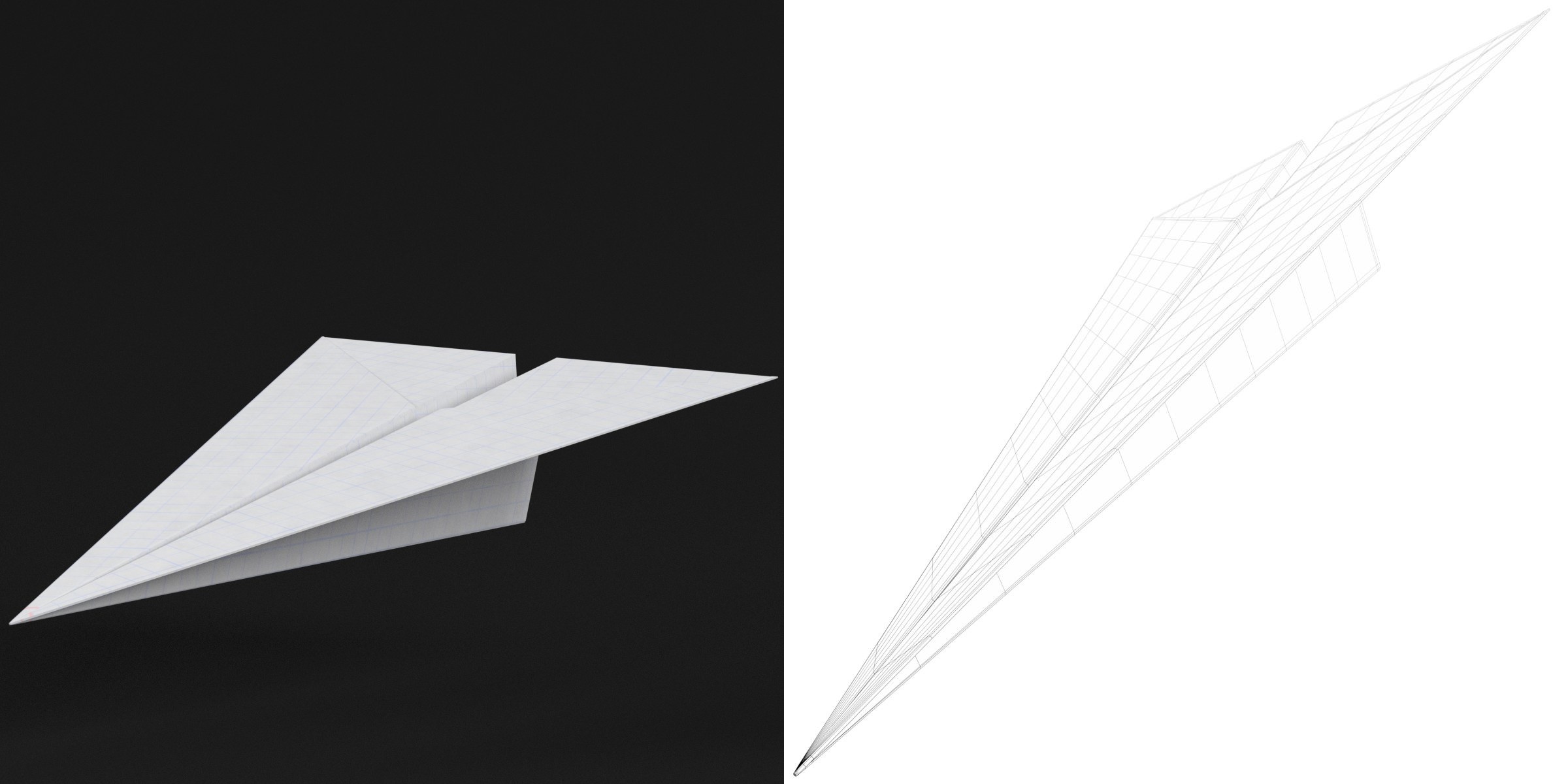 3D-Modell - Papierflieger
