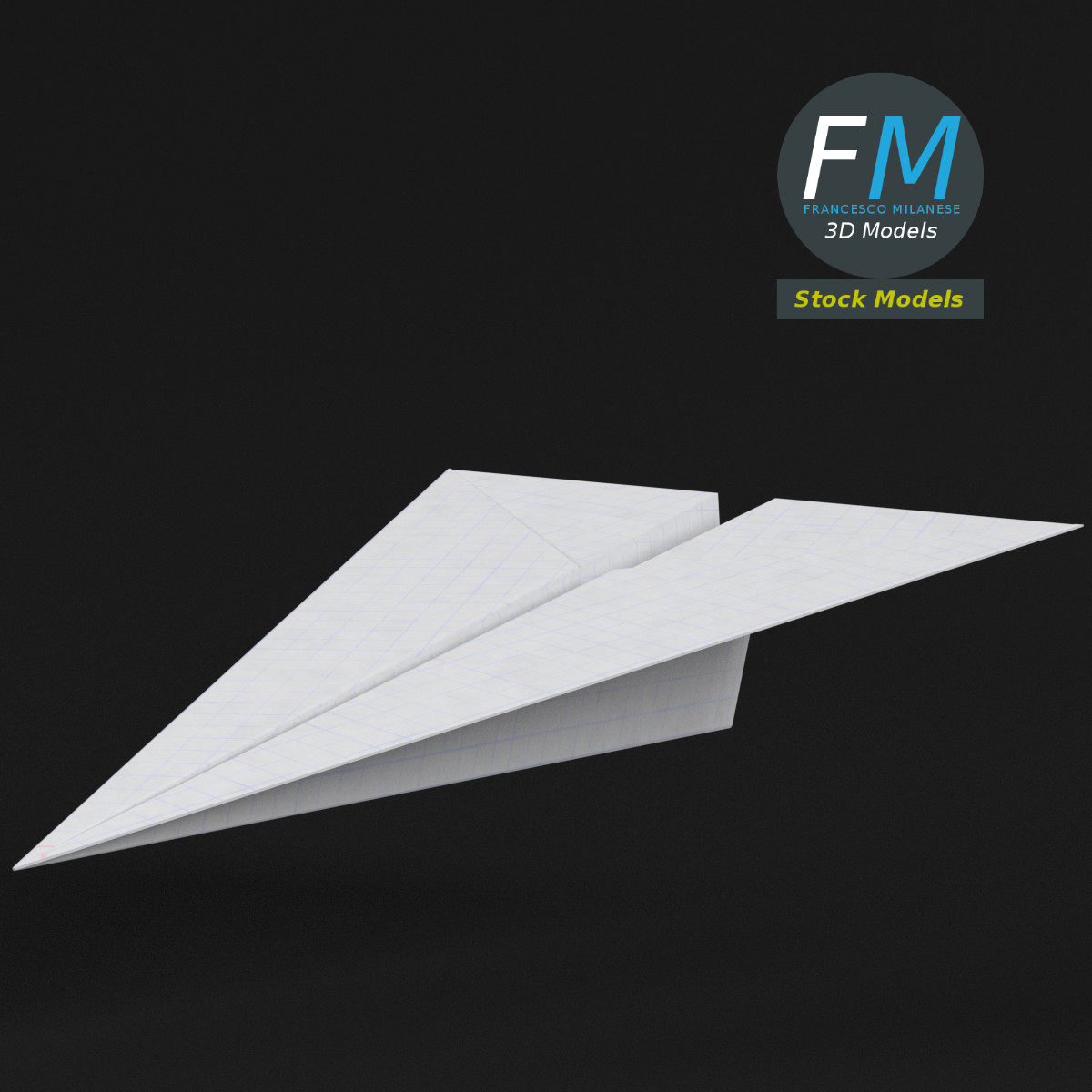 3D-Modell - Papierflieger - 01