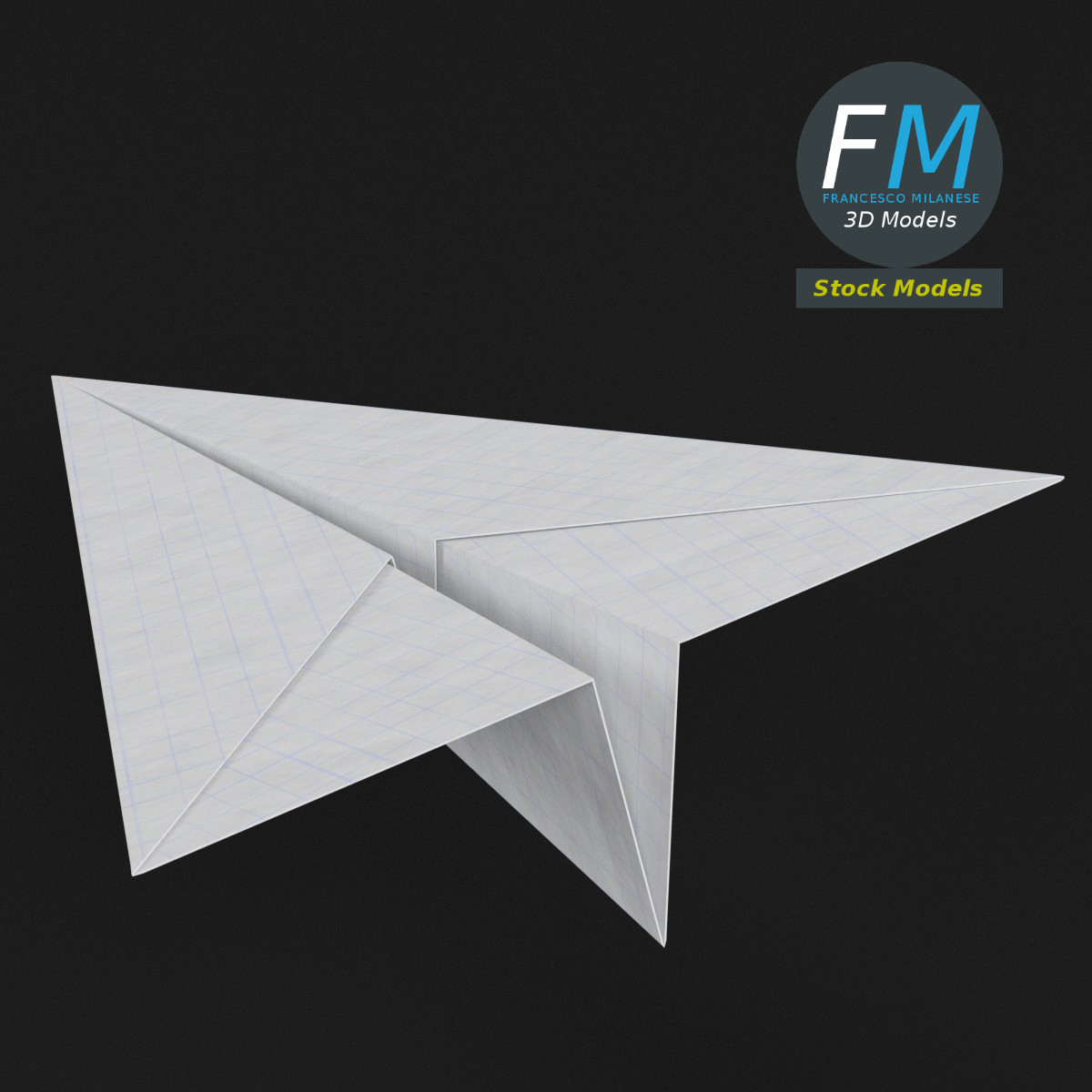 3D-Modell - Papierflieger - 02