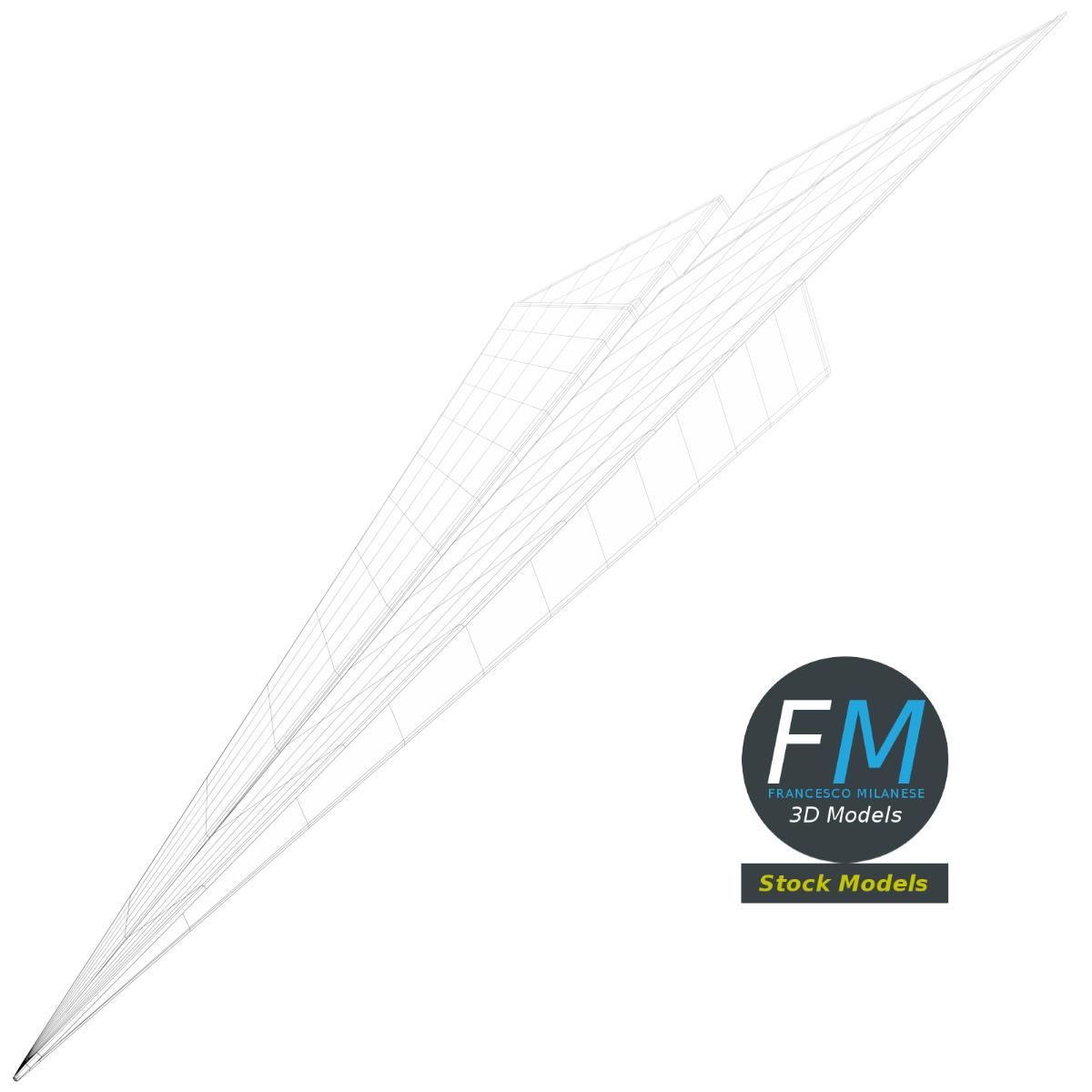 3D-Modell - Papierflieger - 07