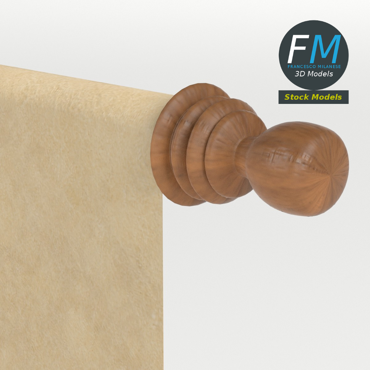 3D-Modell - Pergamentrolle - 04