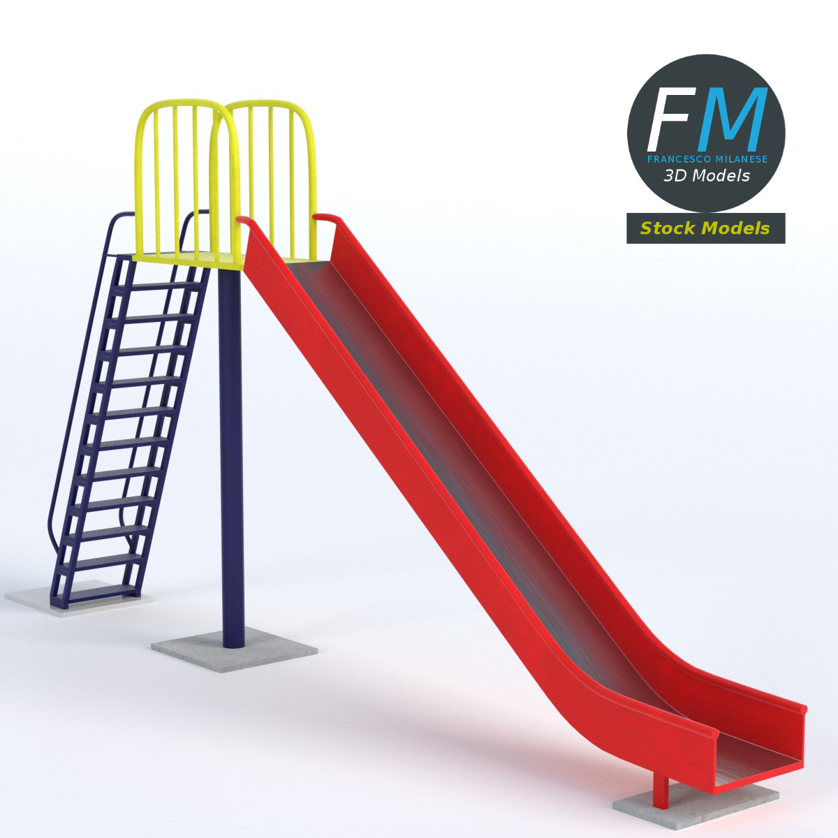 3D-Modell - Parkrutsche - 01