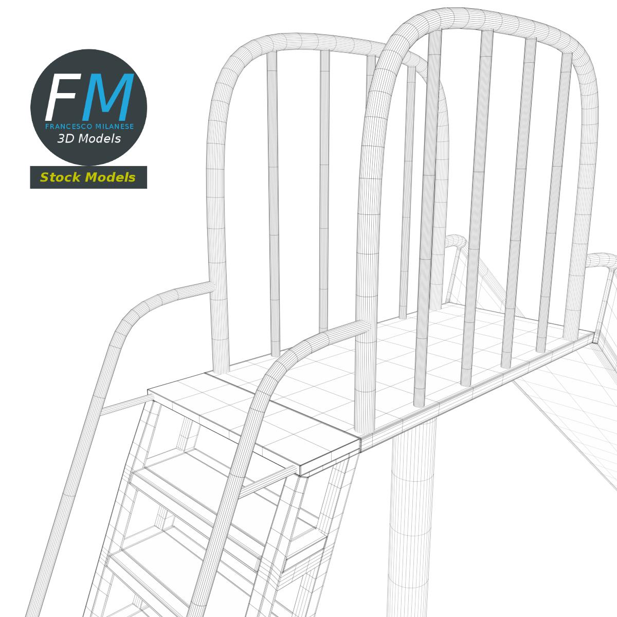 3D-Modell - Parkrutsche - 08