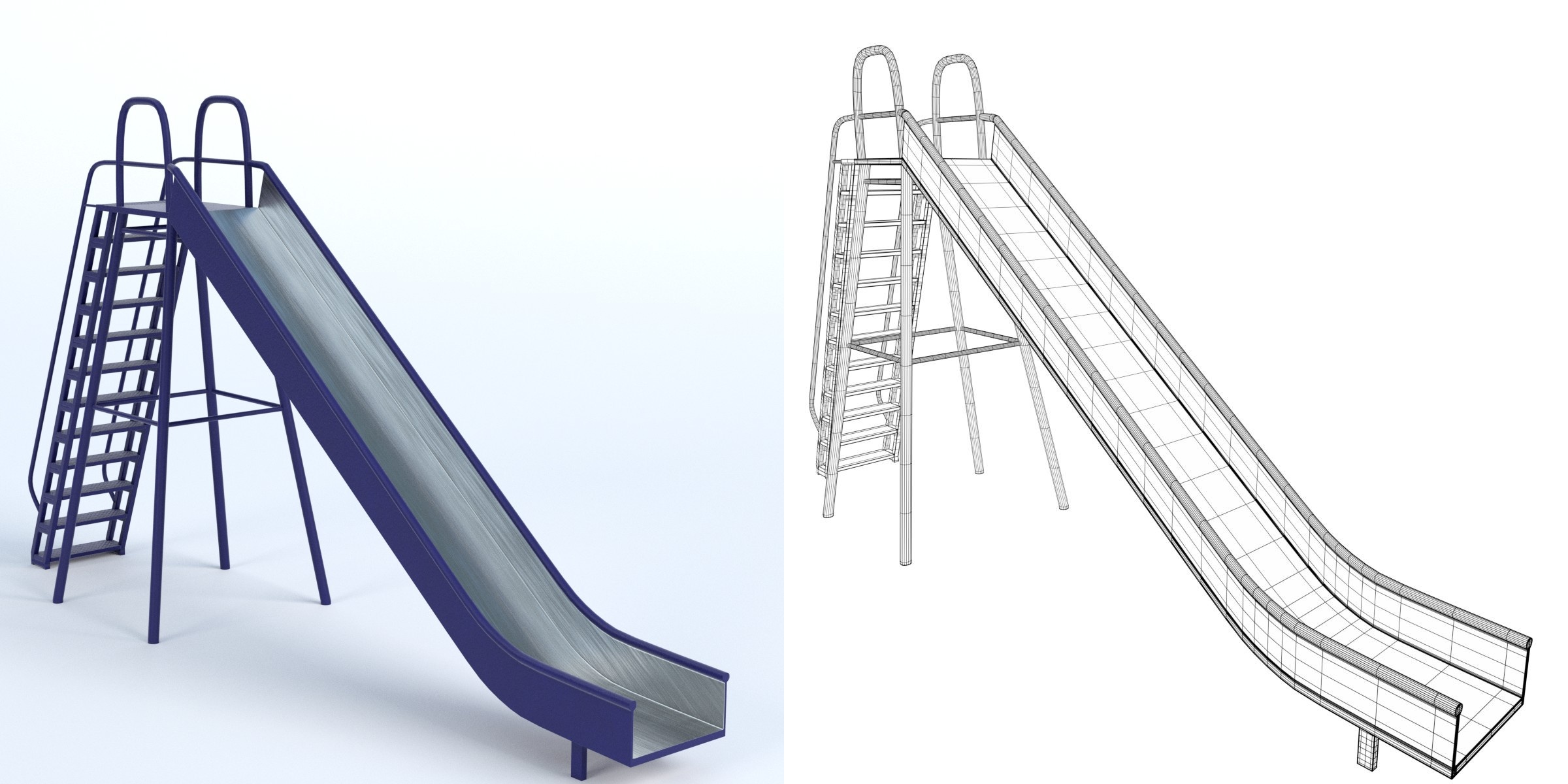 3D-Modell - Parkrutsche