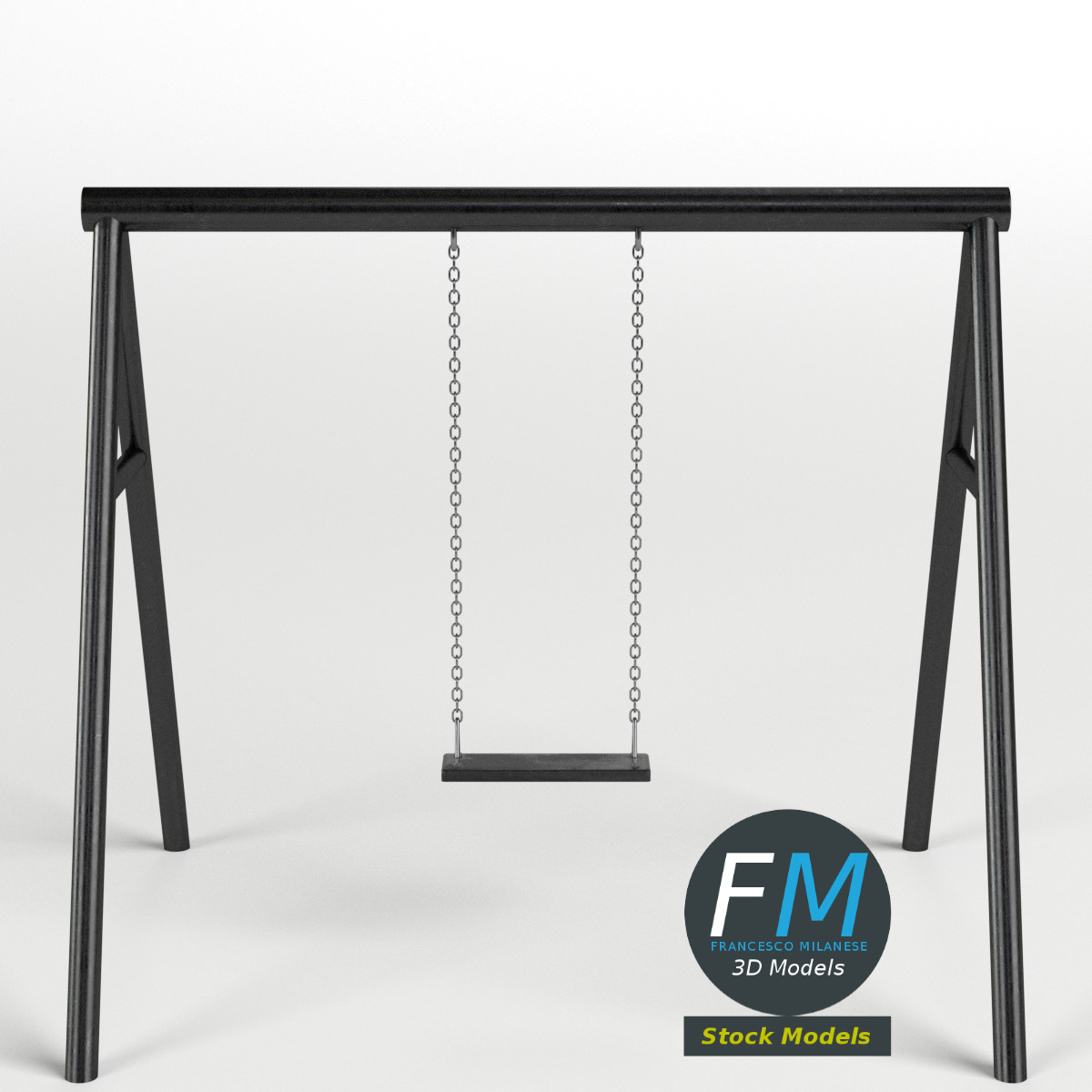 3D-Modell - Parkschaukel - 01