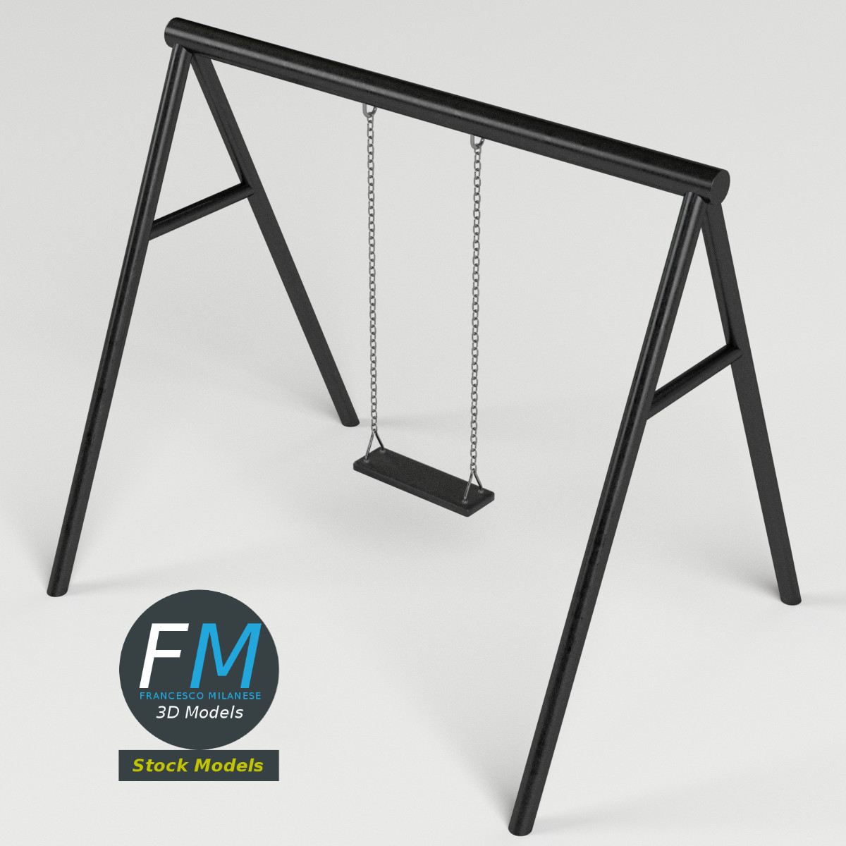 3D-Modell - Parkschaukel - 02