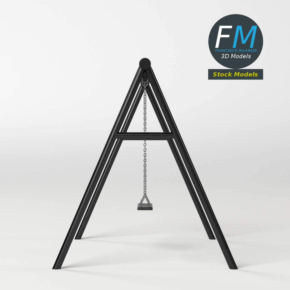 3D-Modell - Parkschaukel - 05