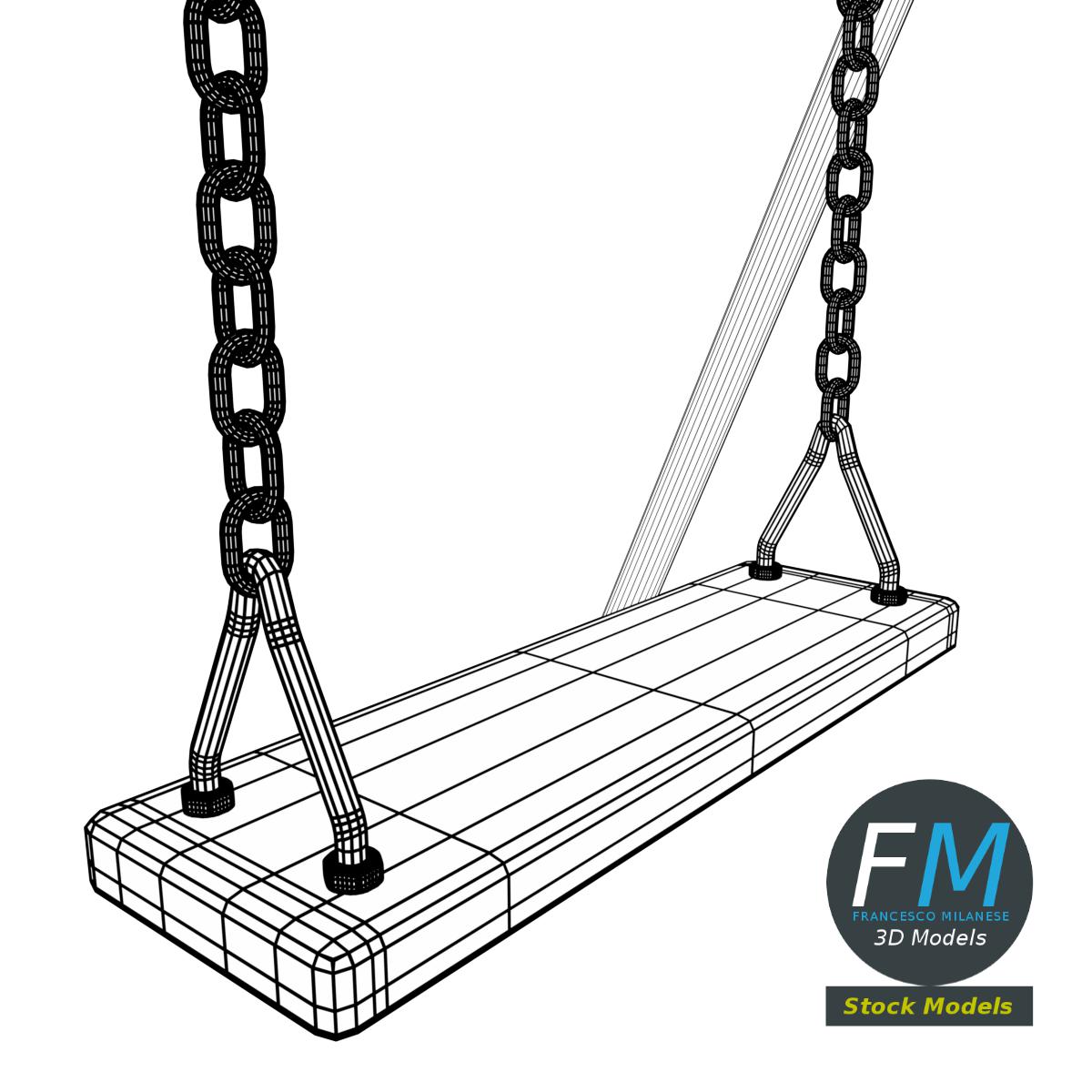 3D-Modell - Parkschaukel - 08