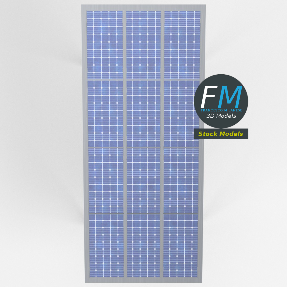 3D-Modell - Parkplatzüberdachung mit Solarmodulen - 06