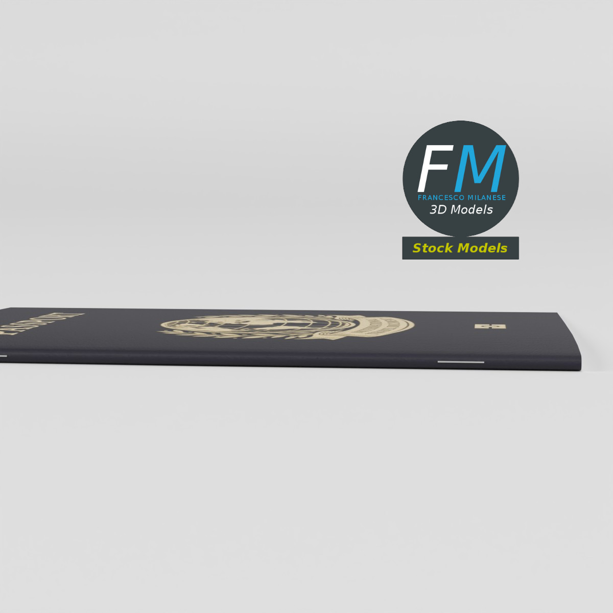 3D-Modell - Internationaler Reisepass - 04