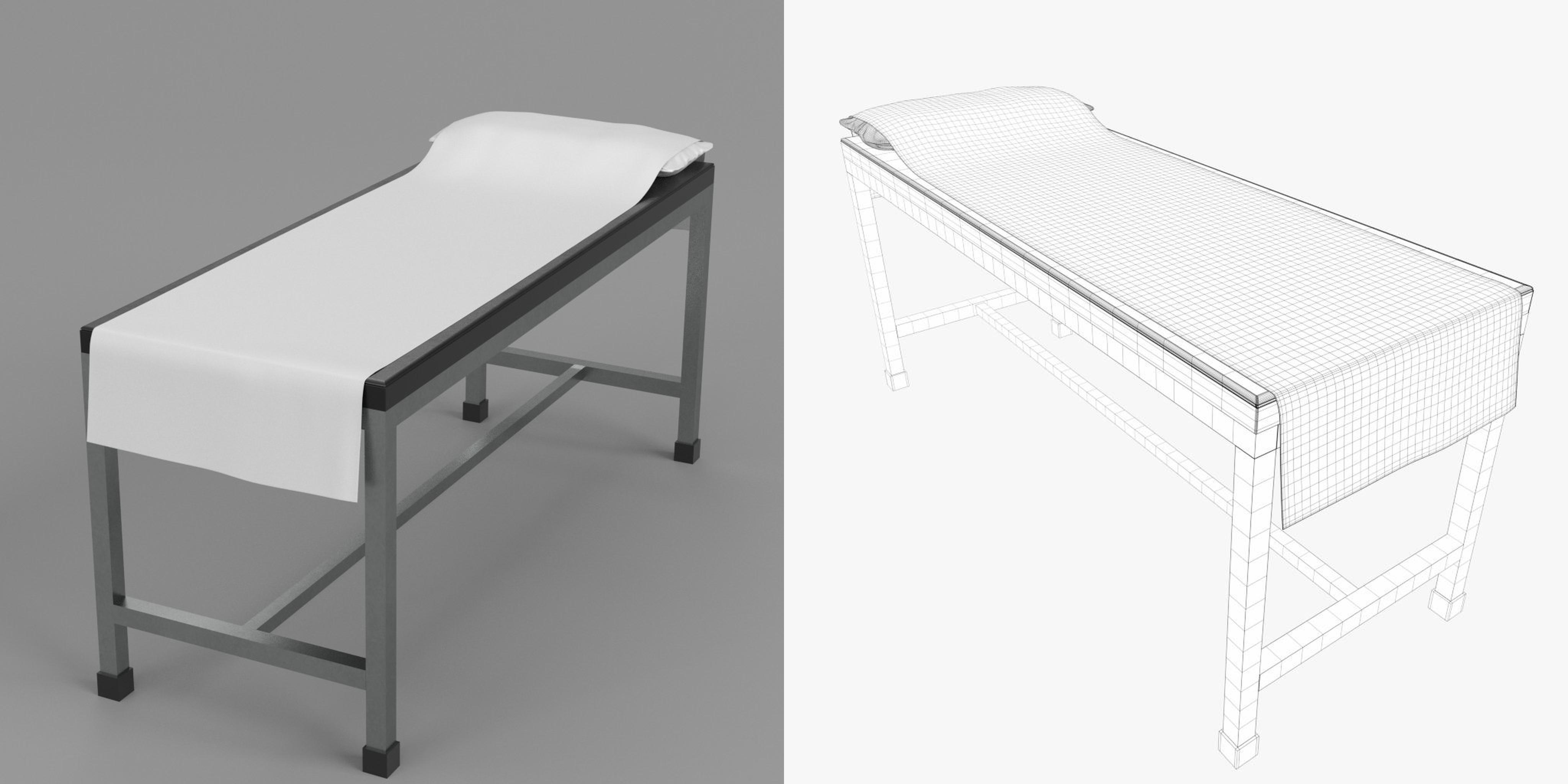 3D-Modell - Patienten-Untersuchungsliege