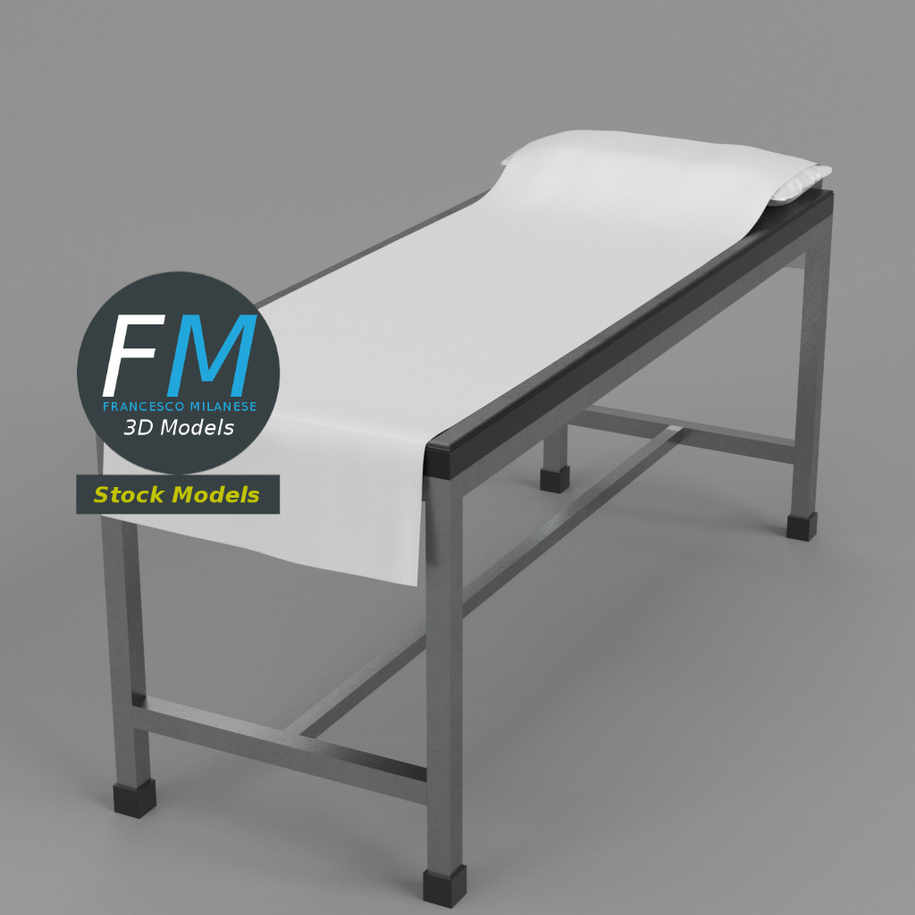 3D-Modell - Patienten-Untersuchungsliege - 01
