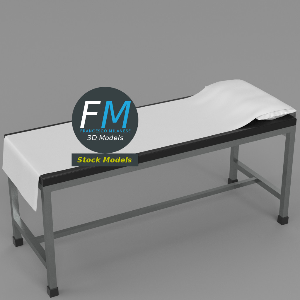 3D-Modell - Patienten-Untersuchungsliege - 02
