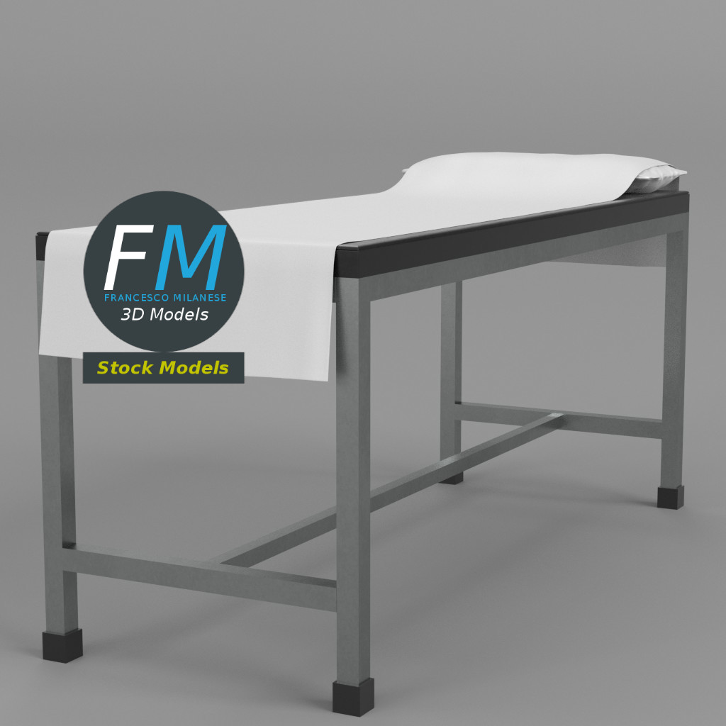 3D-Modell - Patienten-Untersuchungsliege - 03