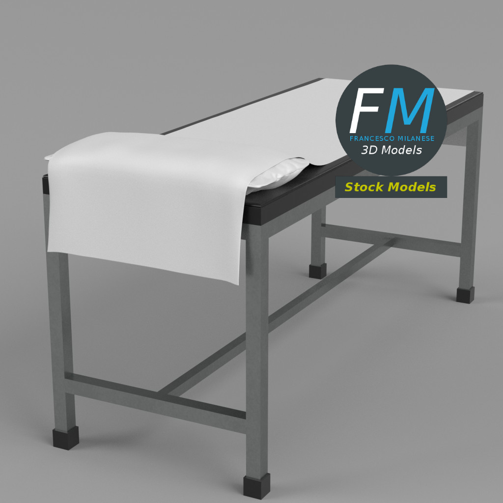 3D-Modell - Patienten-Untersuchungsliege - 04
