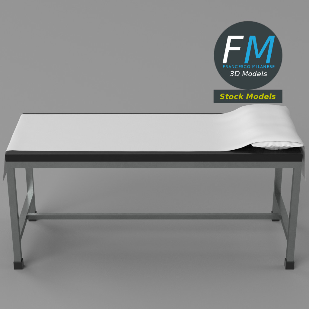3D-Modell - Patienten-Untersuchungsliege - 05