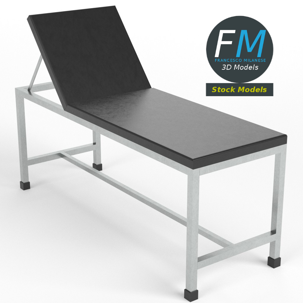 3D-Modell - Verstellbare Patienten-Untersuchungsliege - 01