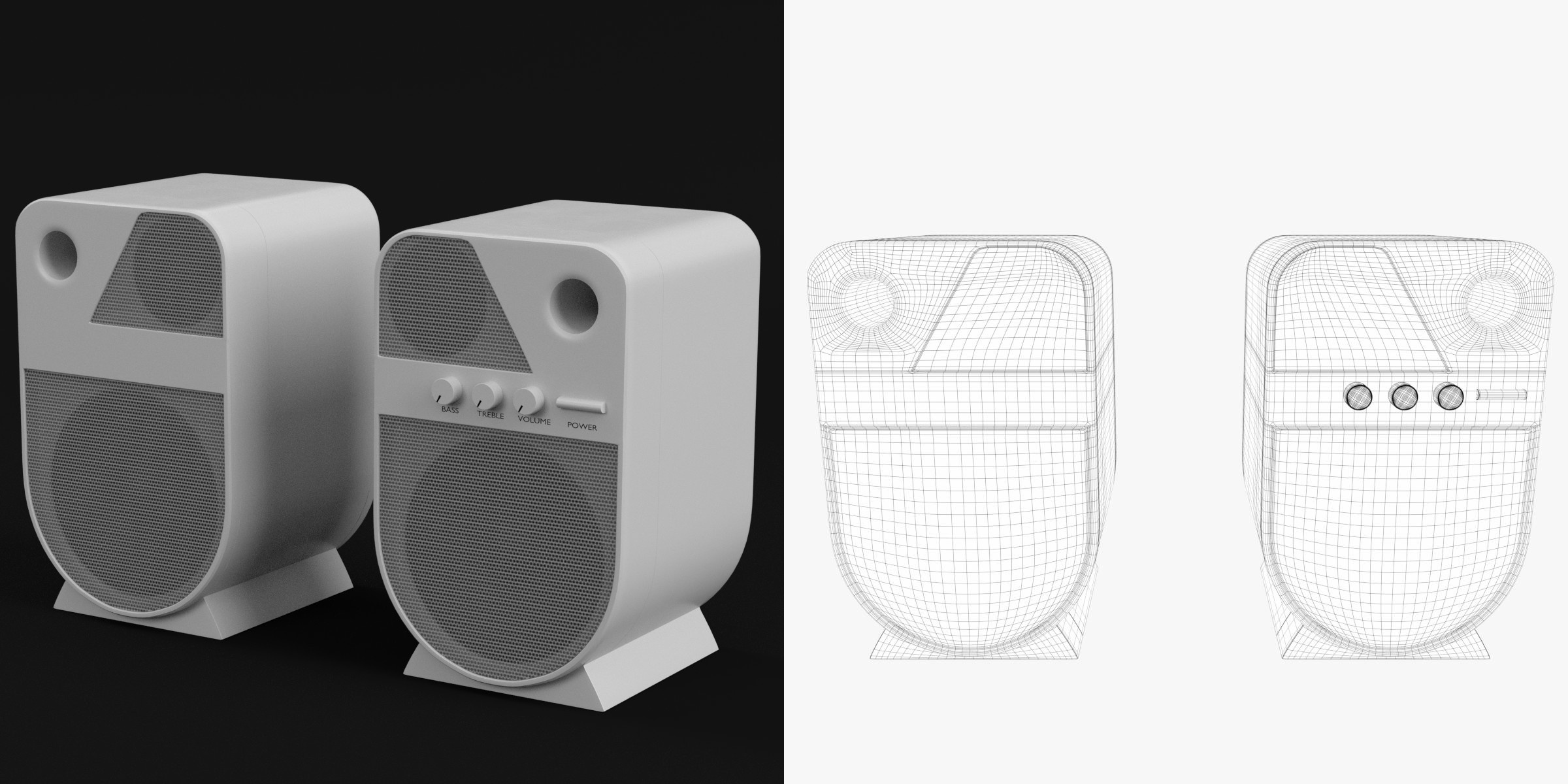 3D-Modell - PC-Lautsprecher