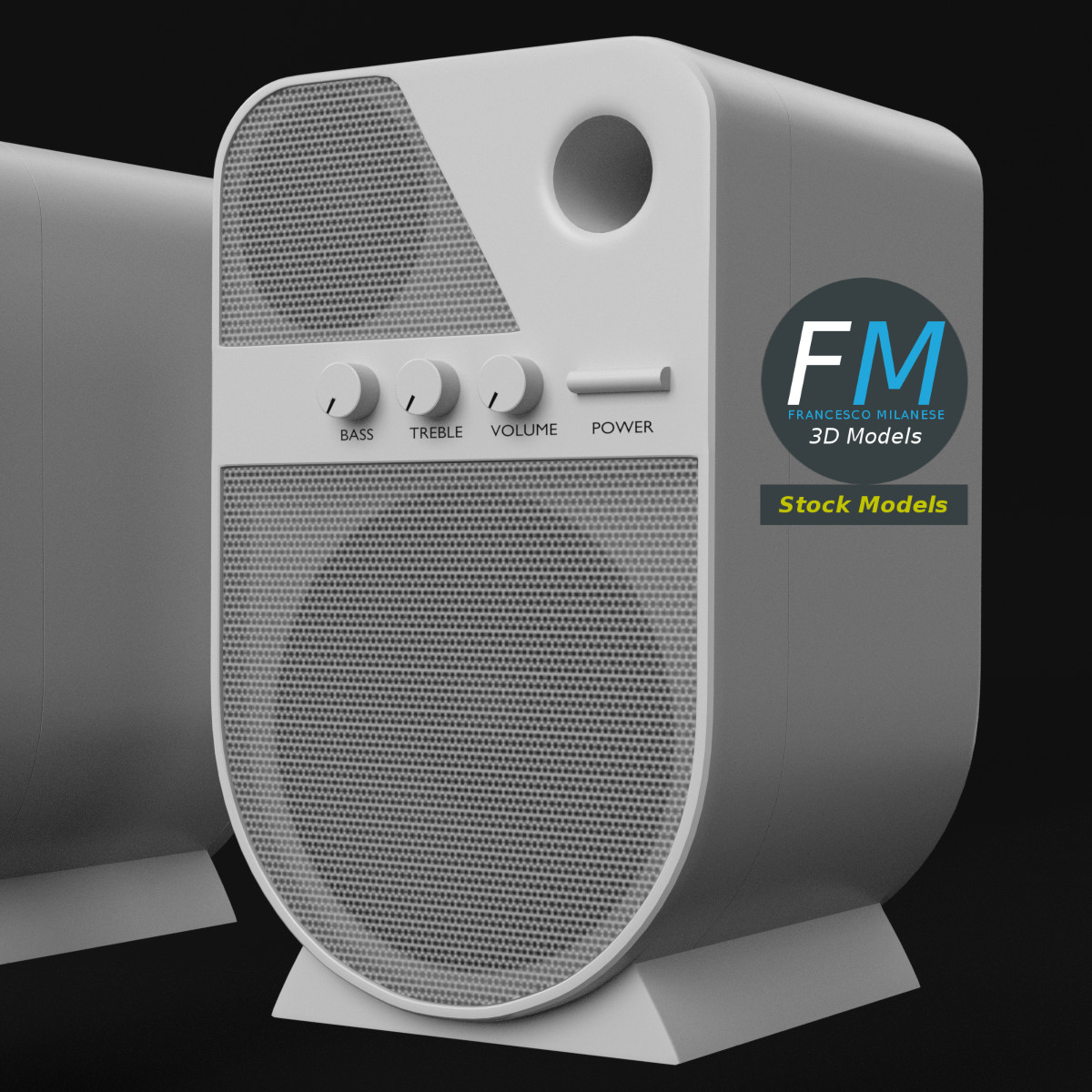 3D-Modell - PC-Lautsprecher - 05