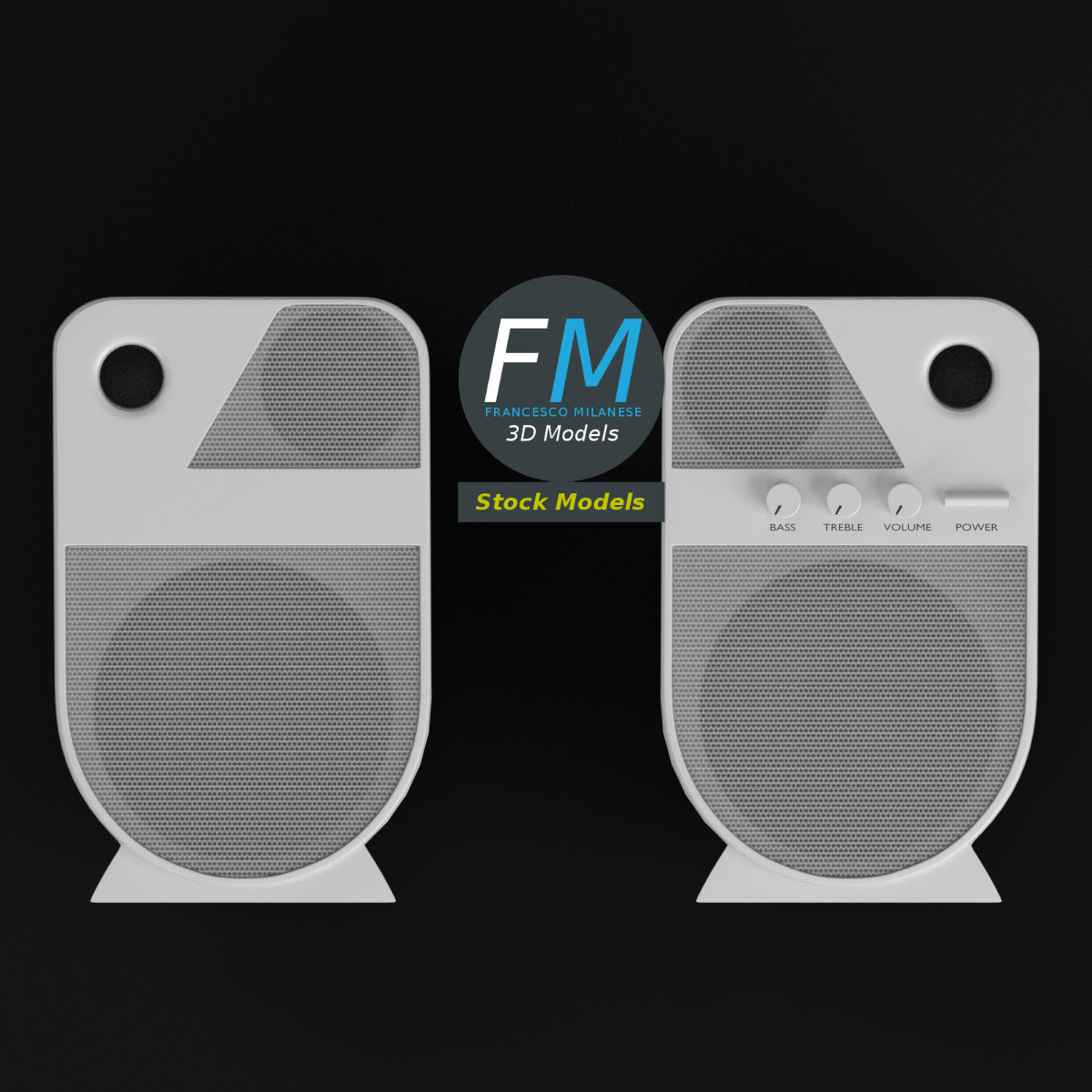 3D-Modell - PC-Lautsprecher - 06