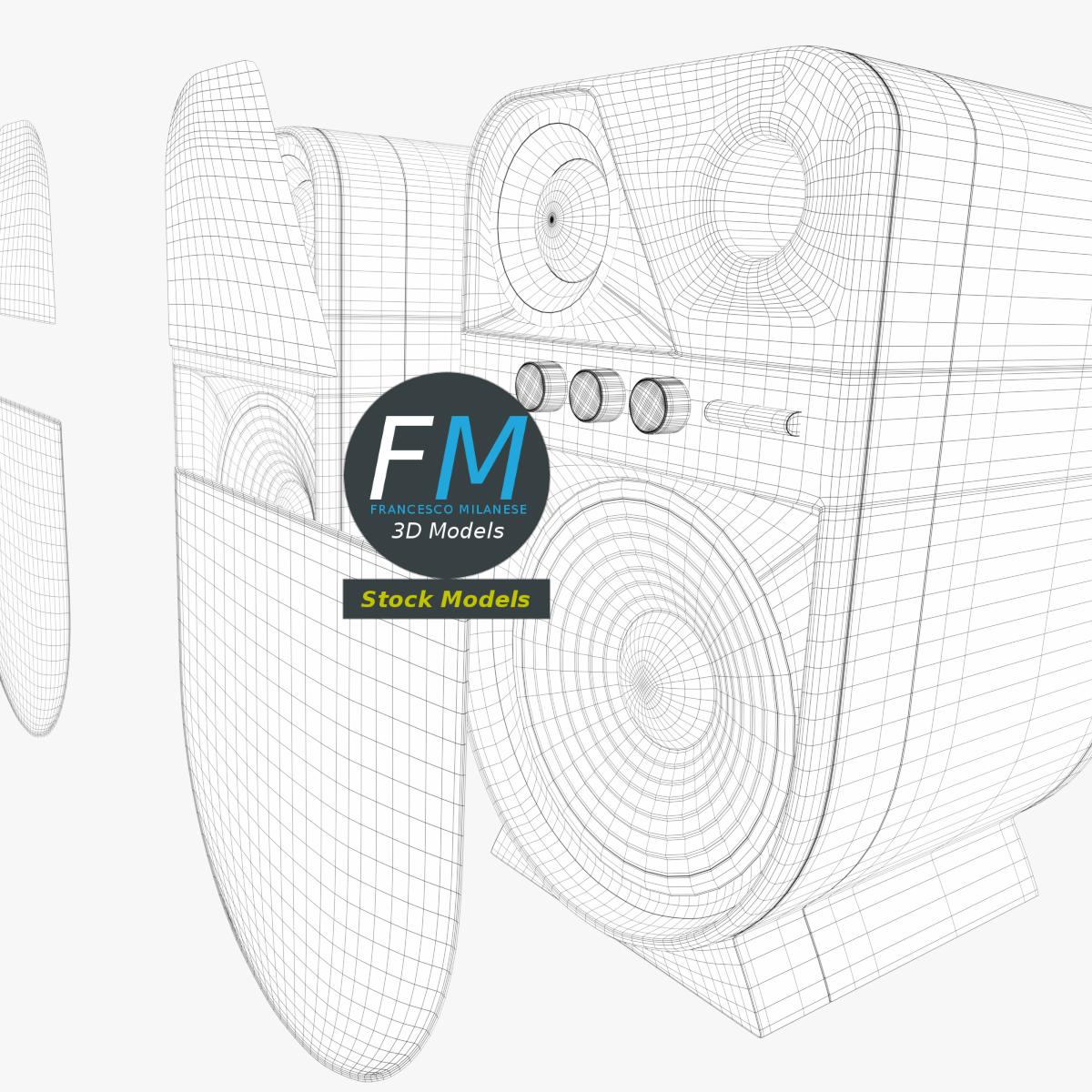 3D-Modell - PC-Lautsprecher - 08