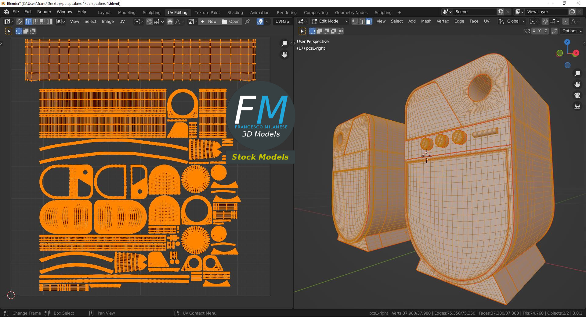 3D-Modell - PC-Lautsprecher - 10