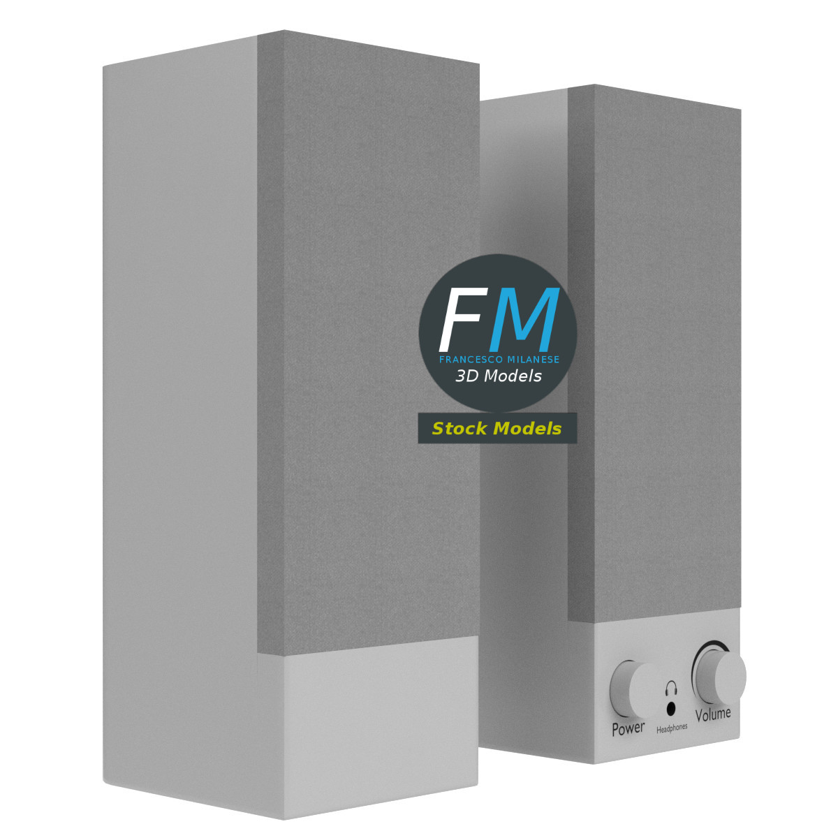 3D-Modell - PC-Lautsprecher - 04