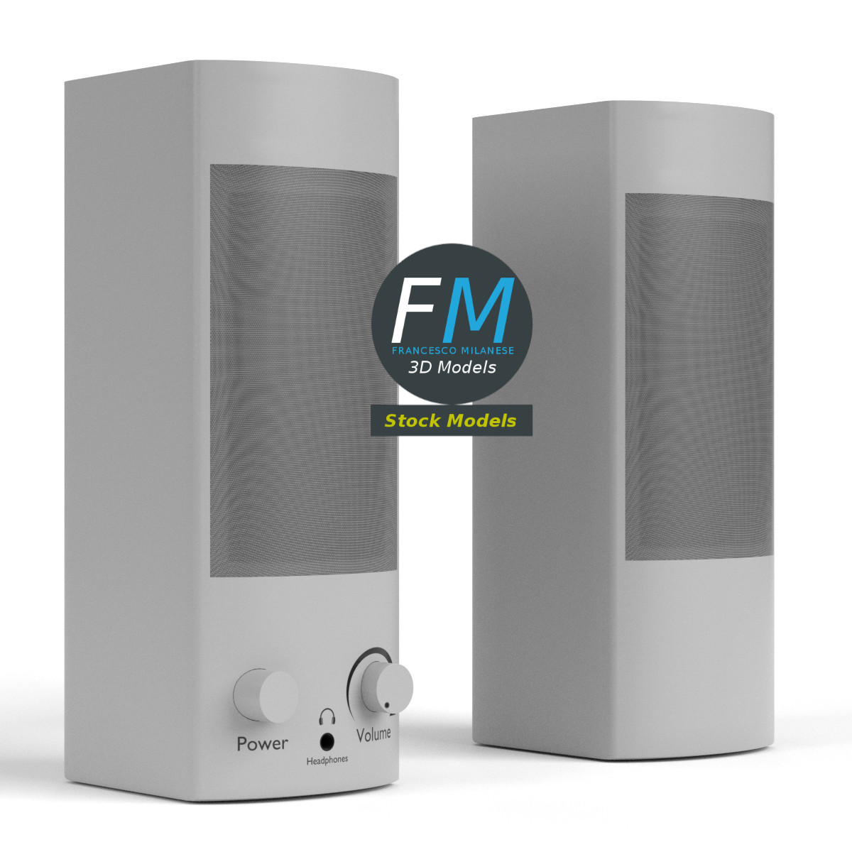 3D-Modell - PC-Lautsprecher - 03