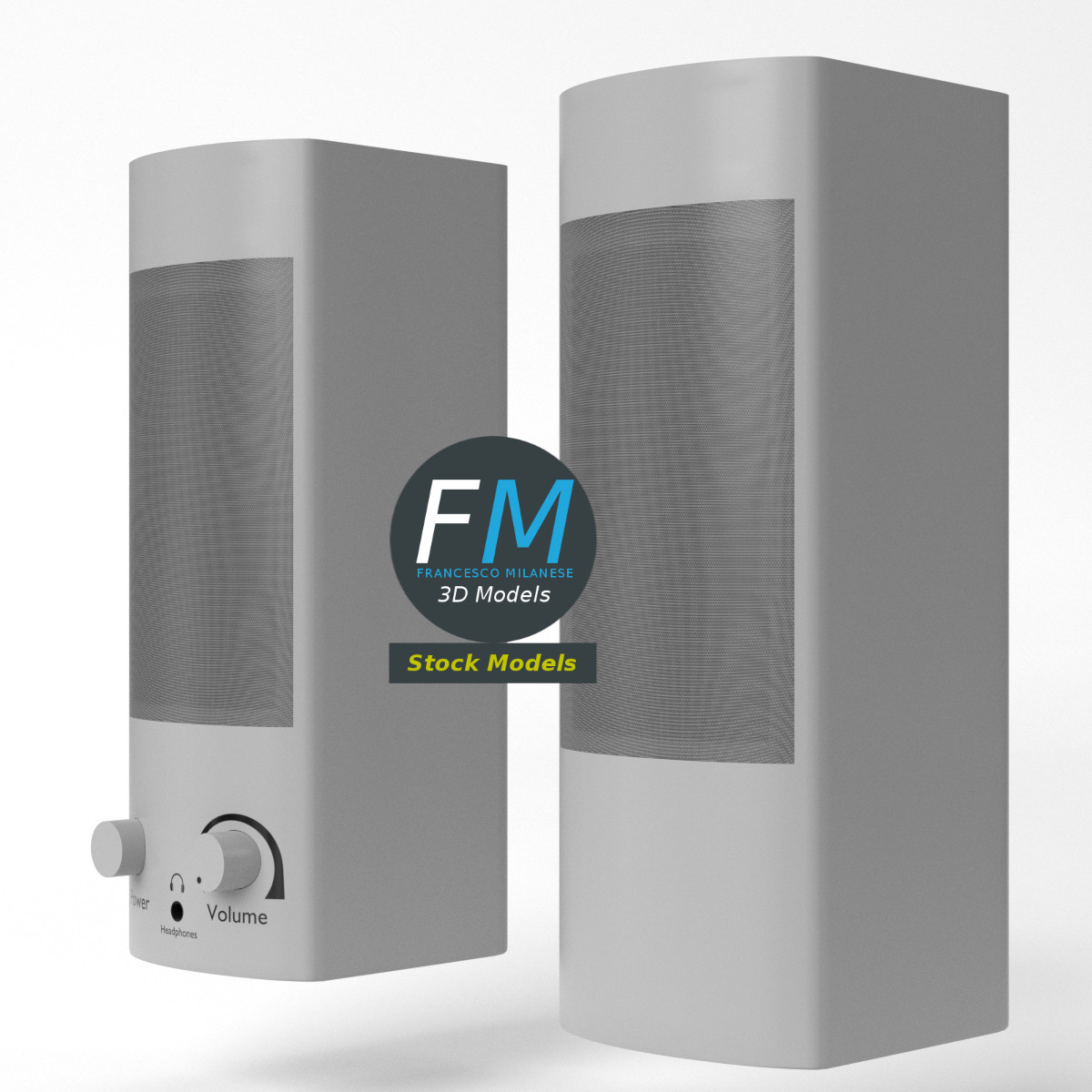 3D-Modell - PC-Lautsprecher - 05