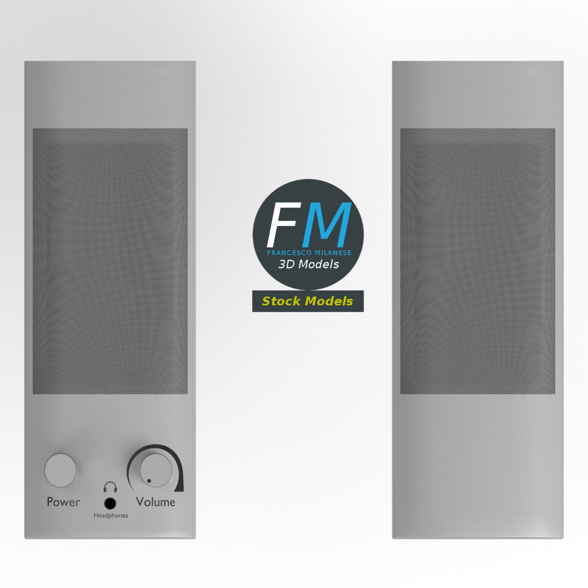3D-Modell - PC-Lautsprecher - 06