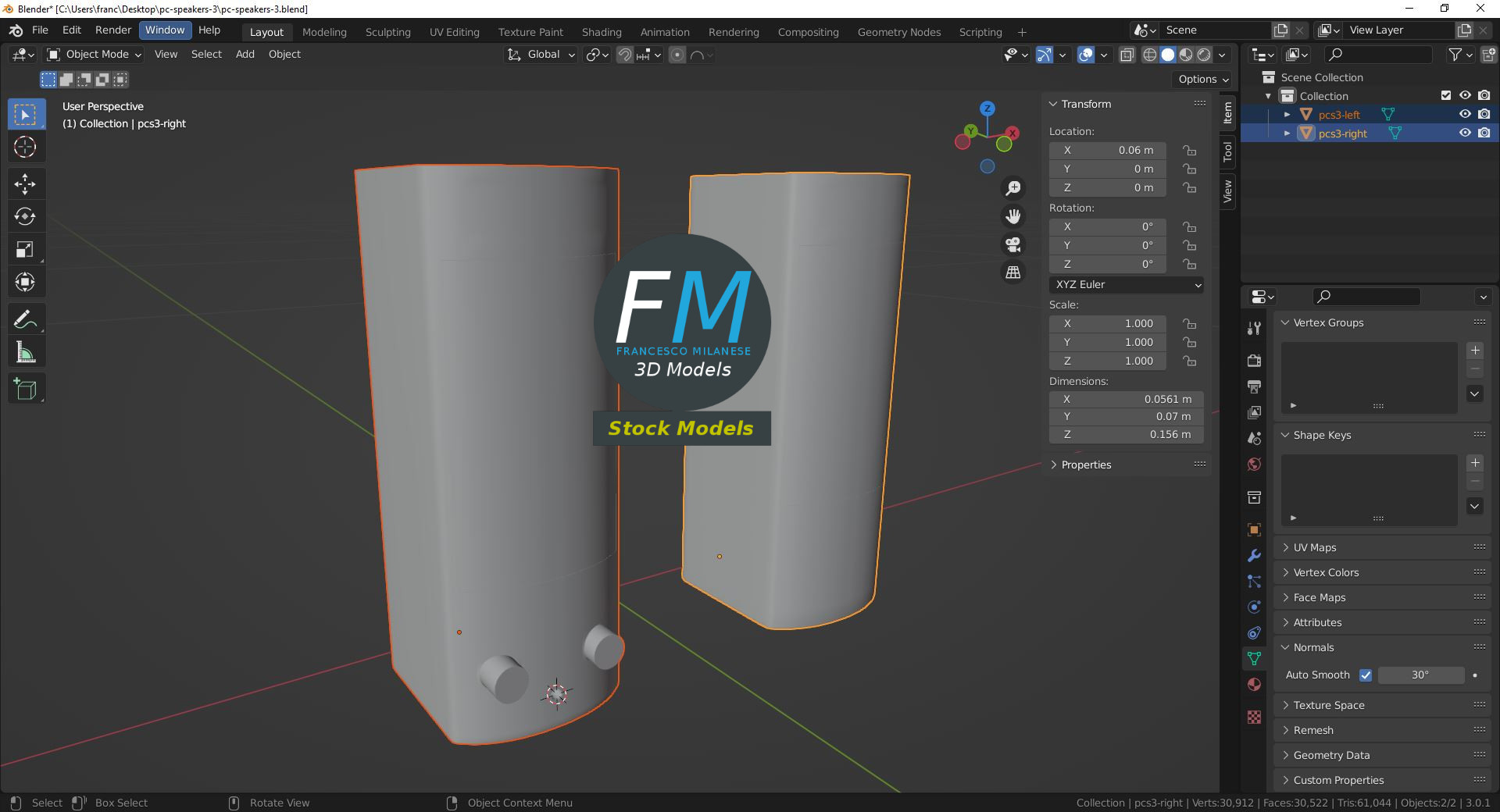 3D-Modell - PC-Lautsprecher - 09