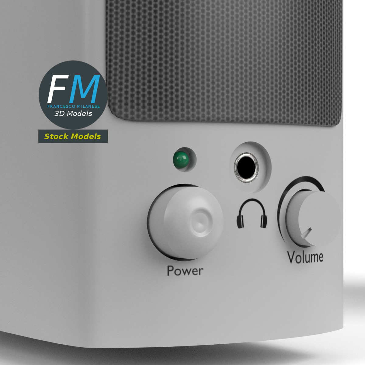 3D-Modell - PC-Lautsprecher - 03