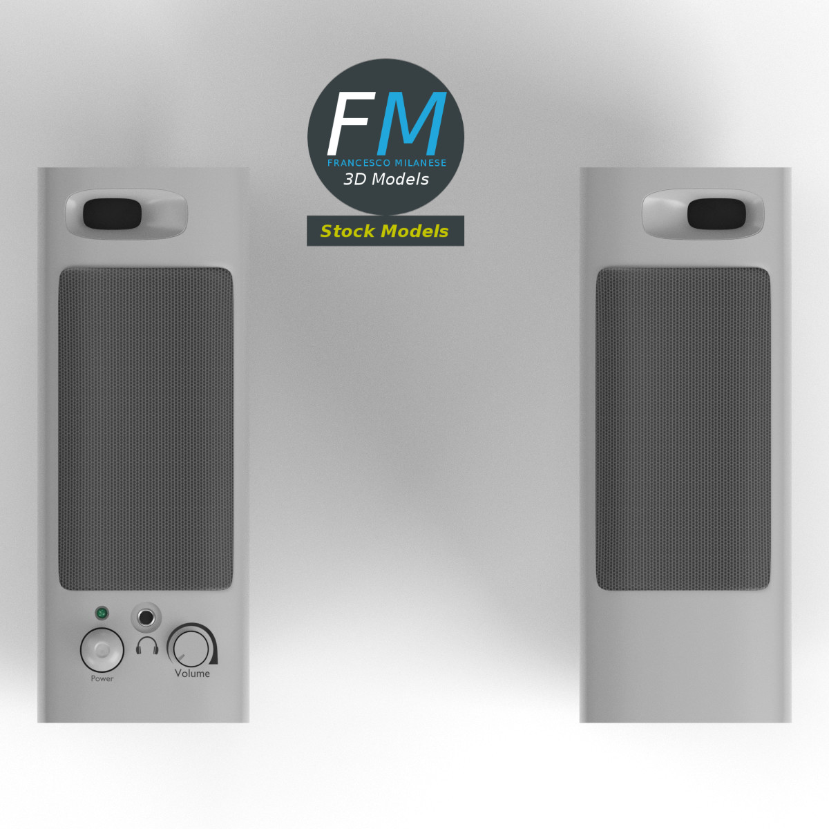 3D-Modell - PC-Lautsprecher - 06