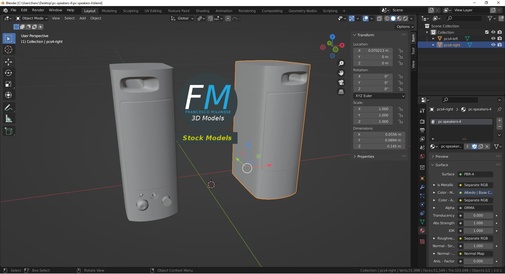 3D-Modell - PC-Lautsprecher - 09