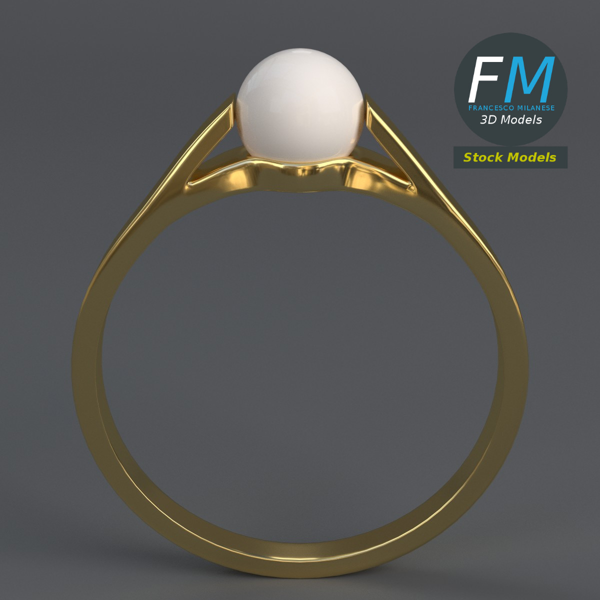 3D-Modell - Perlenring - 01
