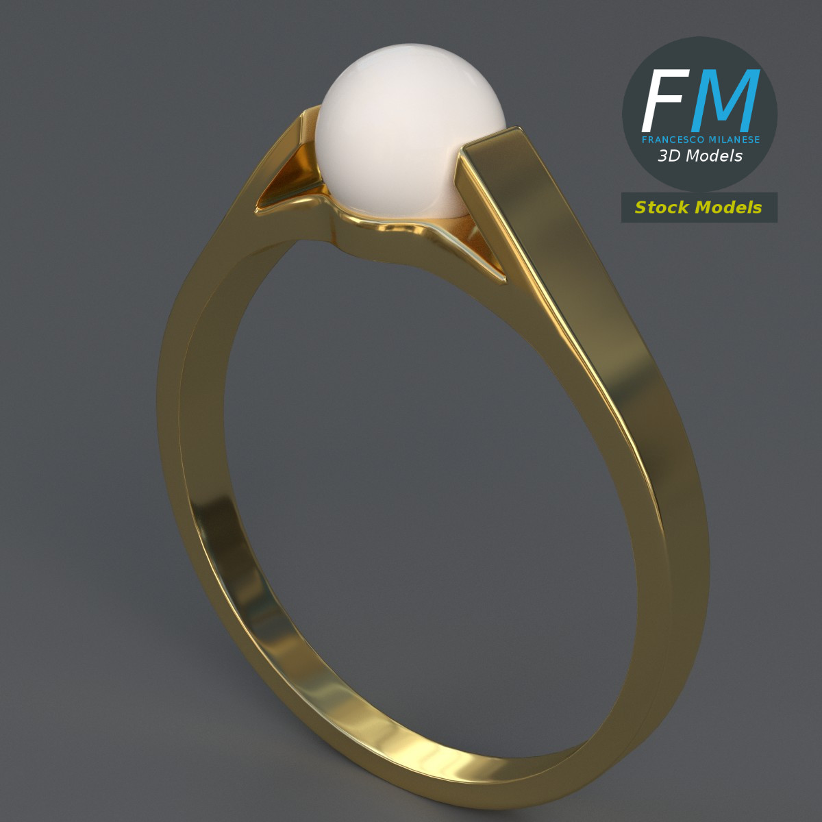 3D-Modell - Perlenring - 02