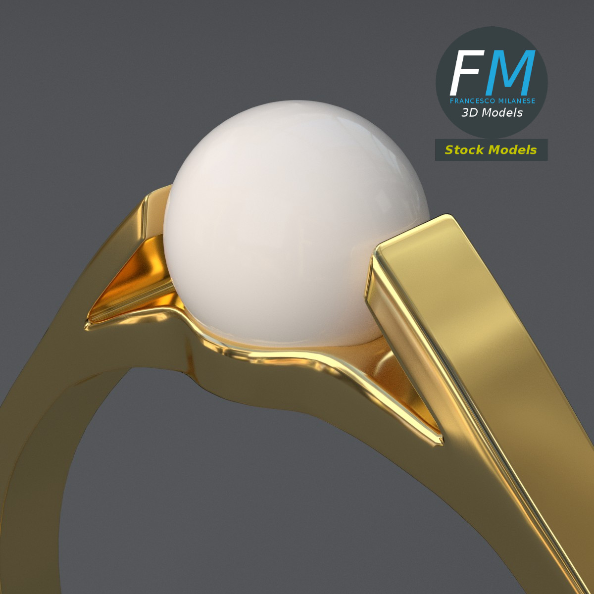 3D-Modell - Perlenring - 05
