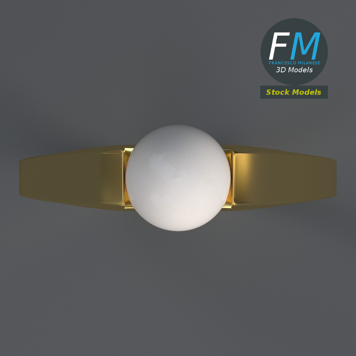 3D-Modell - Perlenring - 06