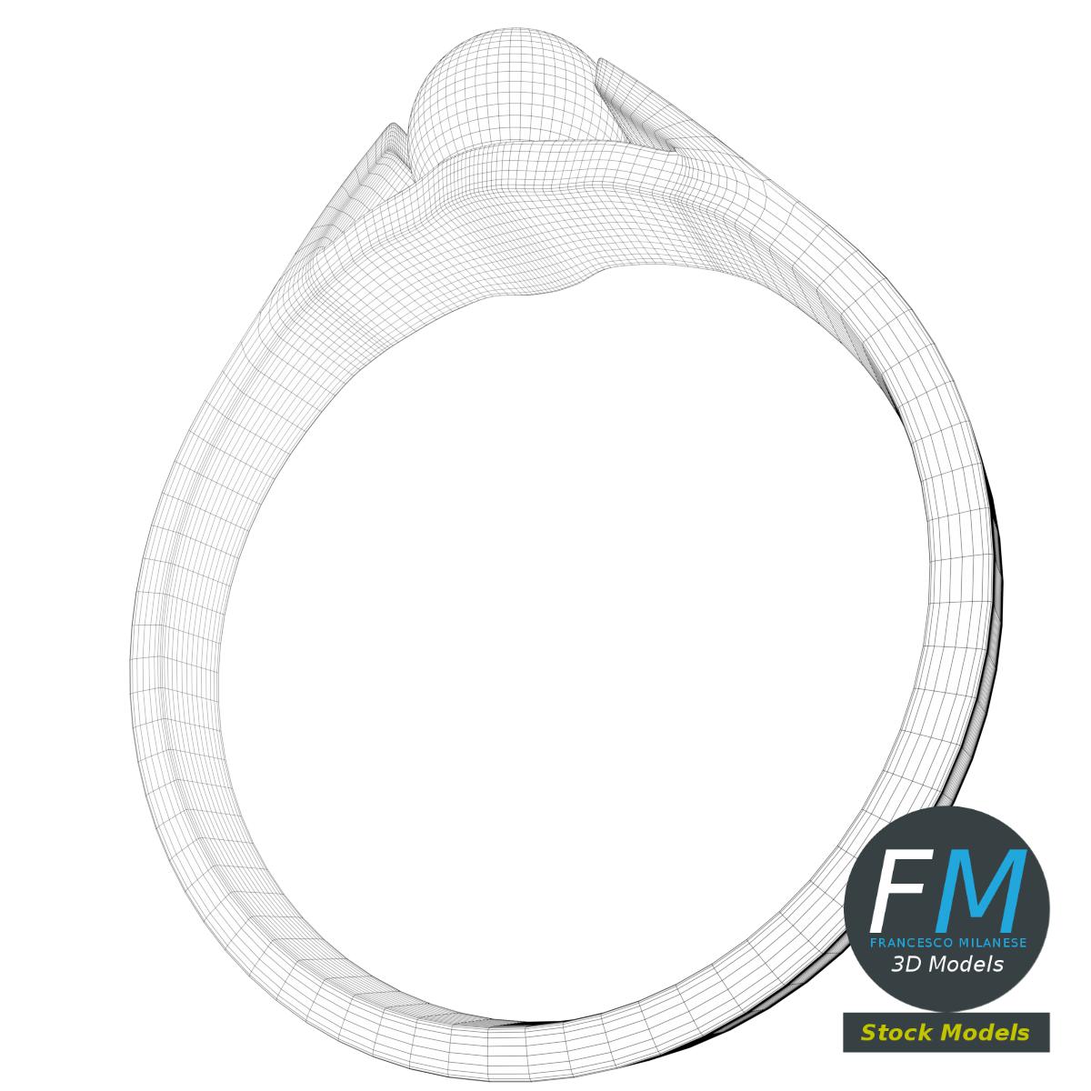 3D-Modell - Perlenring - 08