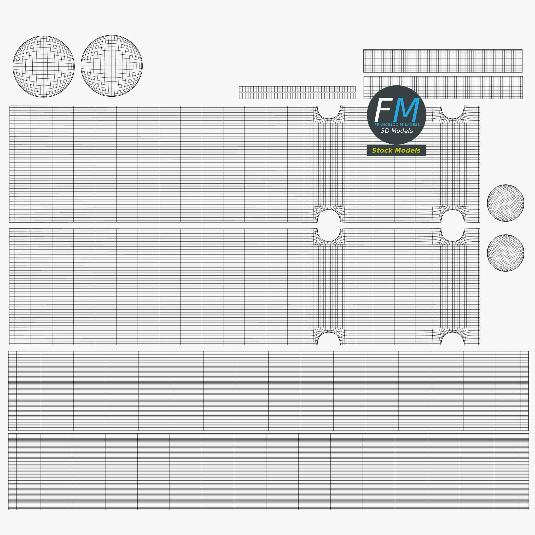 3D-Modell - Fußgängerweg-Absperrung - 11 3D-Modell - Fußgängerweg-Absperrung - 11