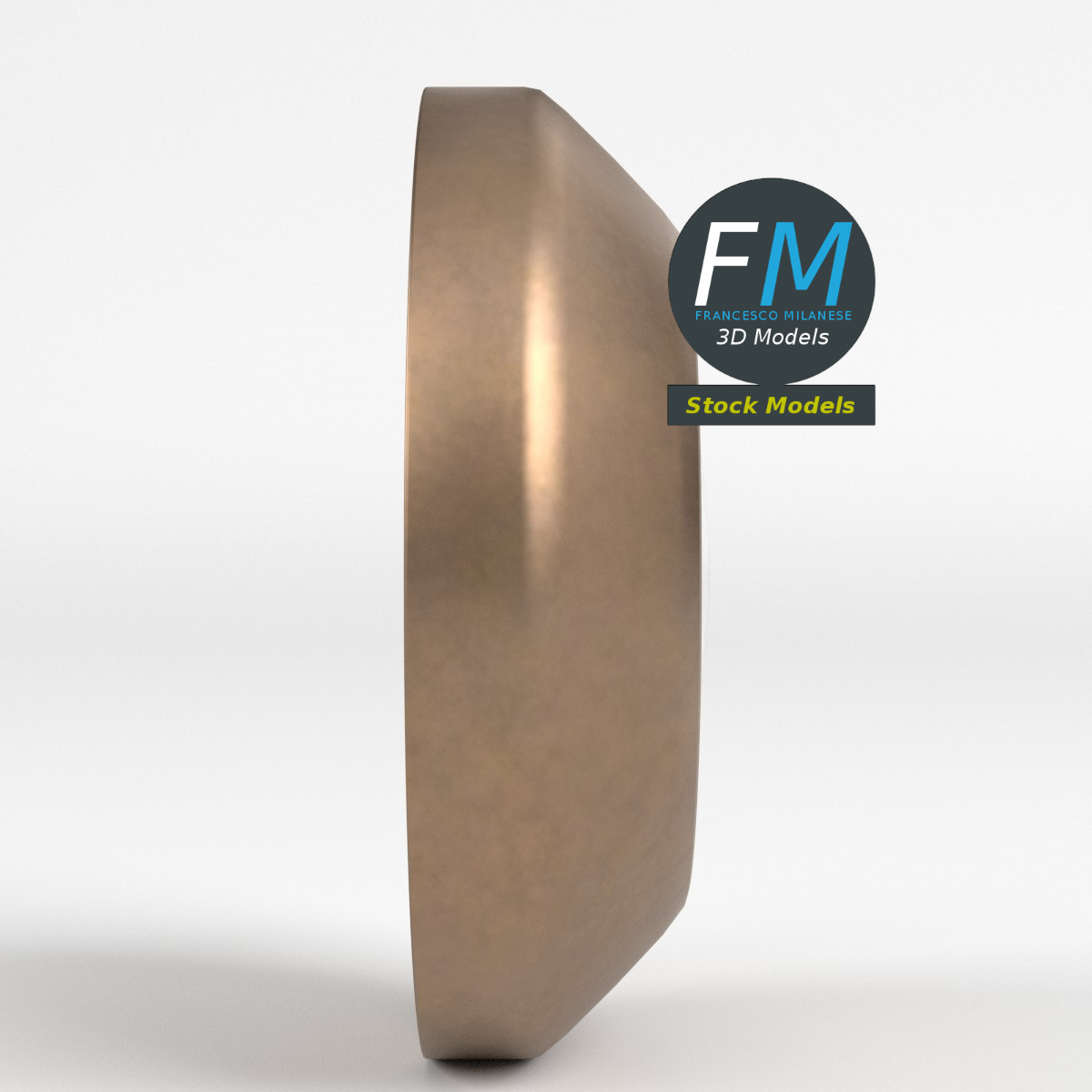 3D-Modell - Vorderteil eines Türspions - 04