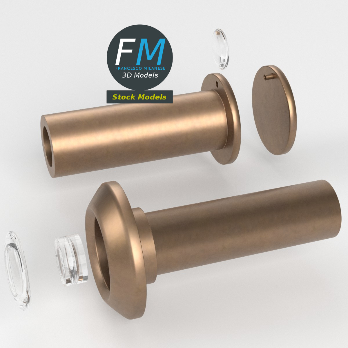 3D-Modell - Türspion - 02