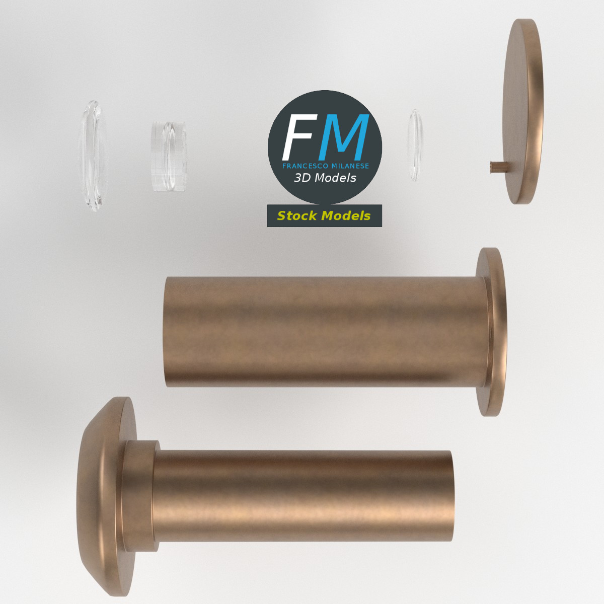 3D-Modell - Türspion - 06