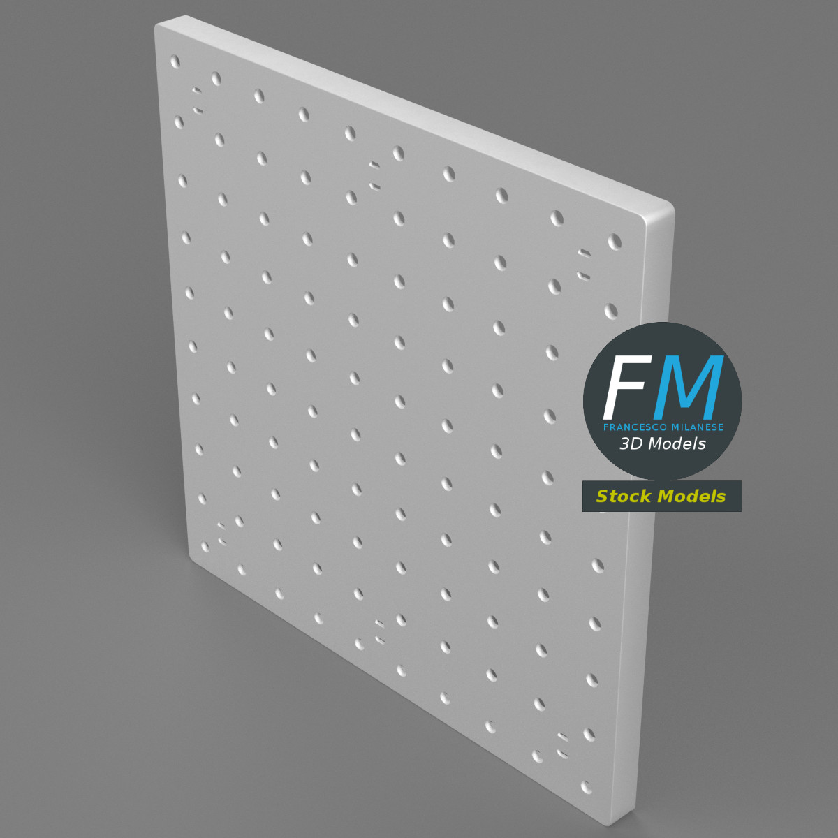 3D-Modell - Lochwand - 02