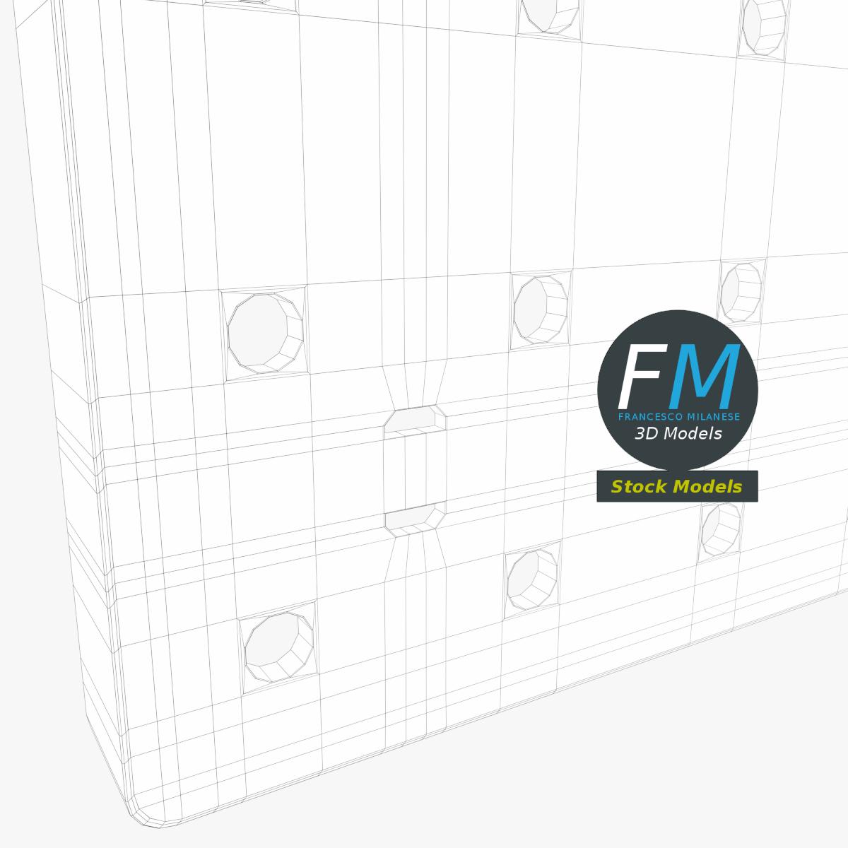 3D-Modell - Lochwand - 08