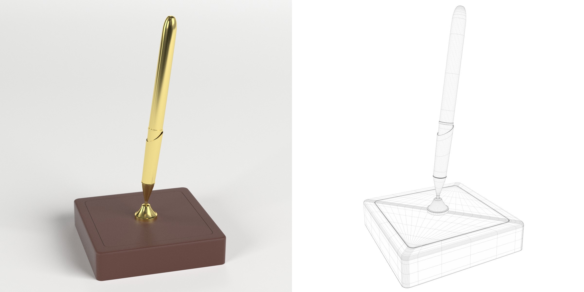 3D-Modell - Schreibtisch-Stifthalter