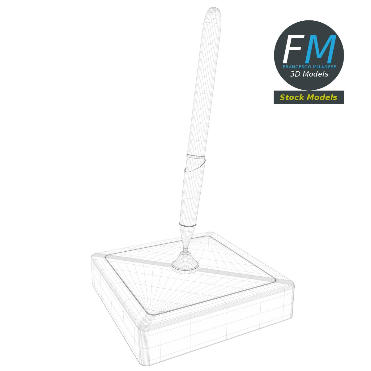 3D-Modell - Schreibtisch-Stifthalter - 07