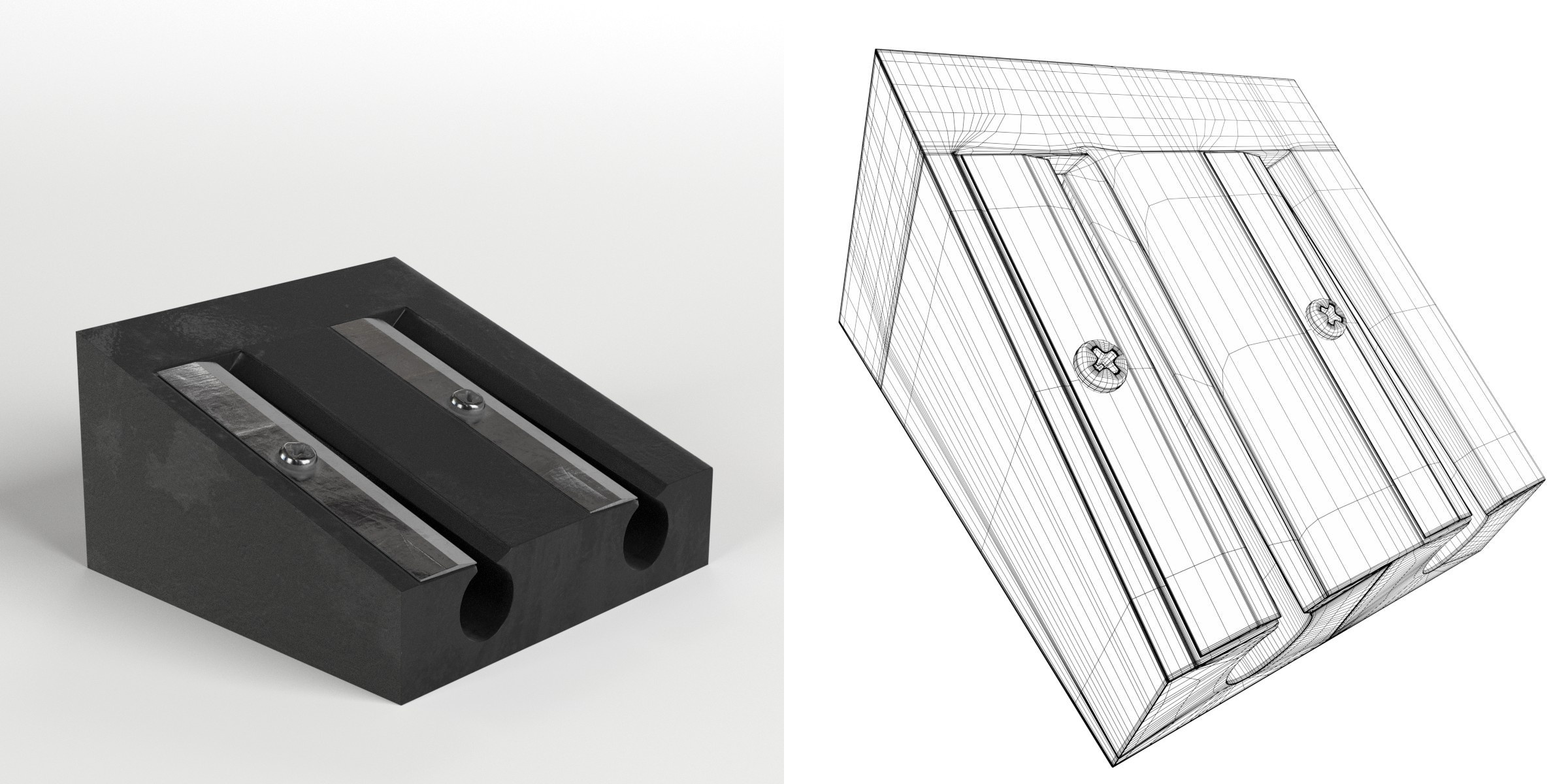 3D-Modell - Doppelspitzer